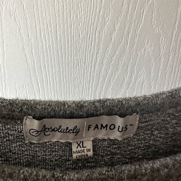 Absolutely Famous Gray Dress With Shrug. XL - Picture 3 of 13